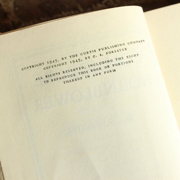 Vintage 1940s Book, "Commodore Hornblower", C.S. Forester, First Edition - Picture 9 of 10